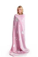 KANGURU Pimeässä hehkuva Yksisarvinen peitto/viltti