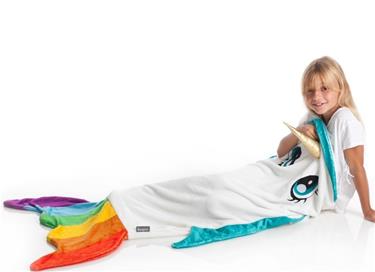 KANGURU Sateenkaarikala lasten peitto/viltti