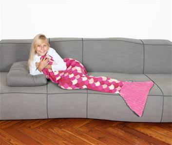 KANGURU Sirena lasten merenneito peitto/viltti, vaaleanpunainen-2