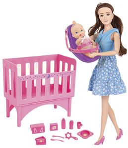  Kari Michell Babysitter-nukke - vauva ja pinnasänky