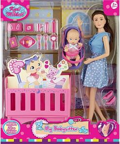  Kari Michell Babysitter-nukke - vauva ja pinnasänky-2