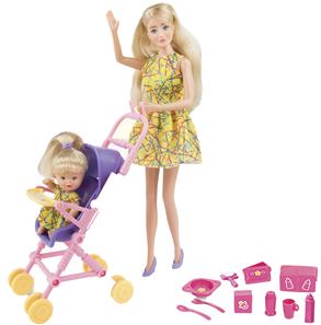  Kari Michell Babysitter-nukke - vauva ja rattaat