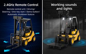 Kauko-ohjattava haarukkatrukki 2.4G 1:8-2