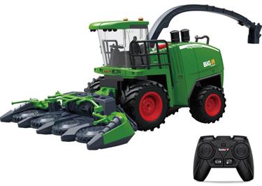 Kauko-ohjattava säilörehun leikkuupuimuri 1:24 metalliseos 2.4G