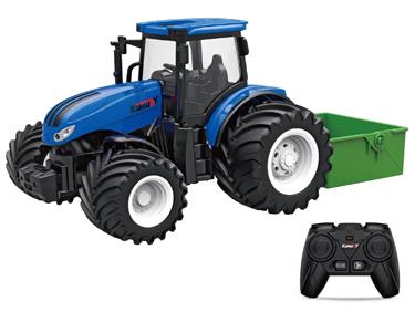 Kauko-ohjattava traktori ja dumpperi 1:24 metalliseos 2.4G