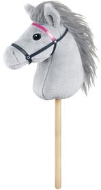 Keppihevonen – kimaltavat suitset, harmaa, 70 cm