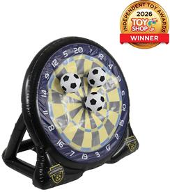 Kickmaster - Ilmatäytteinen jalkapallo-dartspeli, sis. 3 heittopalloa