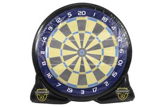 Kickmaster - Ilmatäytteinen jalkapallo-dartspeli, sis. 3 heittopalloa-3