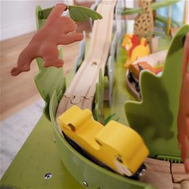 Kidkraft Adventure Tracks Saferi Juna -leikkipöytä tarvikkeineen-6