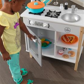 KidKraft All Time puinen leikkikeittiö lasten tarvikkeineen-8