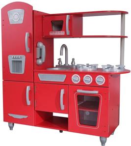 KidKraft Vintage leikkikeittiö punainen