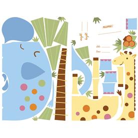 Kirahvi ja norsu seinätarra-3