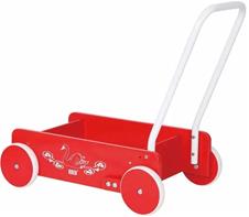 Krea Puinen kävelyvaunu, punainen