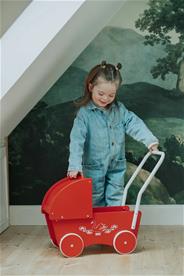 Krea Puiset nukenvaunut, punainen-4