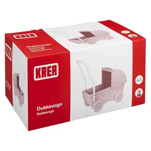 Krea Puiset nukenvaunut, vaaleanpunainen-2