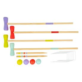 Krokettisetti Puiset perhepuutarhapelit