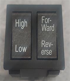 Kytkin High/Low ja Forward/Reverse (eteen/taaksepäin)