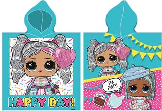 L.O.L. Surprise Poncho hupullinen kylpypyyhe - 100% puuvillaa