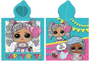 L.O.L. Surprise Poncho hupullinen kylpypyyhe - 100% puuvillaa