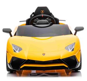 Lamborghini Aventador SV Sähköauto lapsille 12V litium, Keltainen-4