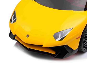 Lamborghini Aventador SV Sähköauto lapsille 12V litium, Keltainen-5