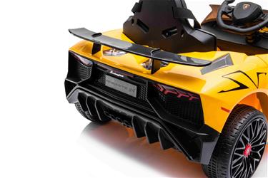 Lamborghini Aventador SV Sähköauto lapsille 12V litium, Keltainen-6