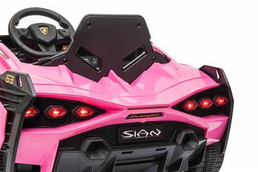 Lamborghini Sian sähköauto lapsille 12V Litium, pink-10