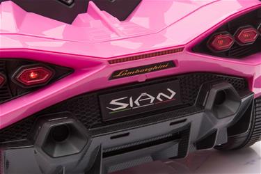 Lamborghini Sian sähköauto lapsille 12V Litium, pink-7