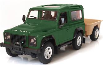 Land Rover Defender kauko-ohjattava auto ja perävaunu 1:14-2