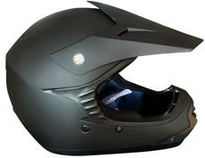 Lasten Crossikypärä mattamusta - Uusi malli