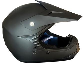 Lasten Crossikypärä mattamusta - Uusi malli