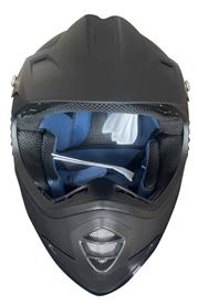 Lasten Crossikypärä mattamusta - Uusi malli-2