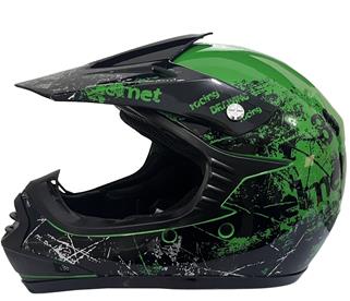 Lasten Crossikypärä, Phantom Green-2