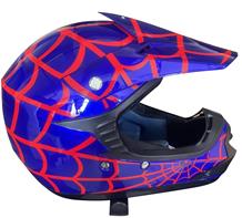 Lasten Crossikypärä SpiderBlue - Uusi malli