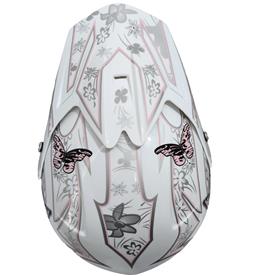 Lasten Crossikypärä, vaaleanpunainen perhonen-5