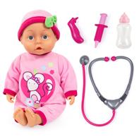 Lastenlääkäri-nukke (33cm), äänet ja tarvikkeet