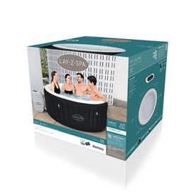 Lay-Z-Spa Miami AirJet -ulkoporeallas 180 x 66 cm, musta-5