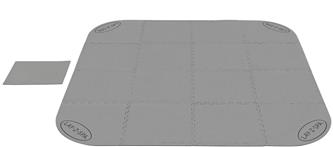 Lay-Z-Spa® lattiasuoja 196 x 196 cm (malli 2025)