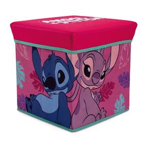 Lilo ja Stitch -jakkara säilytystilalla (kokoontaitettava)