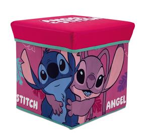 Lilo ja Stitch -jakkara säilytystilalla (kokoontaitettava)-2