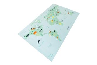 Maailman kartta De Luxe lasten matto 120x200 cm-2