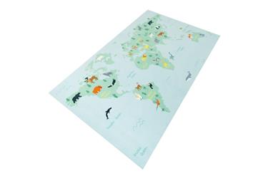 Maailman kartta De Luxe lasten matto 120x200 cm-2