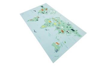 Maailman kartta De Luxe lasten matto 120x200 cm-3