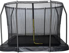 MCU-Sport Maahan upotettava trampoliini 366 x 244 cm + turvaverkko
