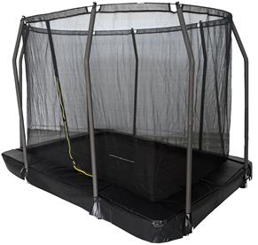 MCU-Sport Maahan upotettava trampoliini 366 x 244 cm + turvaverkko-2