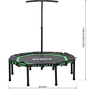 MCU-Sport Fitness Trampoliini Octagon taiteltava ja kahva 122cm, vihreä-2