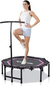  MCU-Sport Fitness Trampoliini Octagon taiteltava + kahva 122cm, pink