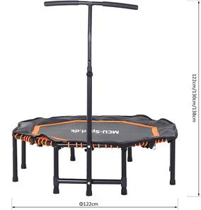  MCU-Sport Fitness Trampoliini Octagon taitettava ja kahva 122cm, oranssi-2