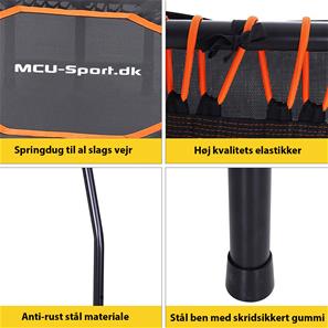  MCU-Sport Fitness Trampoliini Octagon taitettava ja kahva 122cm, oranssi-4