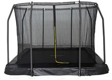 MCU-Sport Maahan upotettava trampoliini 213 x 153 cm + turvaverkko